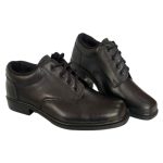 Sapato Social Casual Militar Preto Em Couro Legitimo