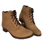 Bota Coturno Feminino Couro Legitimo Com Salto Cadarço