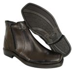 Botina Bota Masculina Casual De Zíper Couro Legitimo