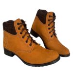 Botina Coturno Feminino Couro Confortável Elegante