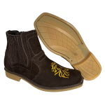 Botina Estilo Country Bordada Cavalo Cowboy Em Couro Legitimo Confortável