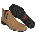 Botina Bota Country De Elástico Confortável Couro Nobuck