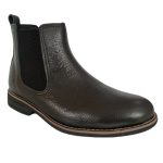 Botina Masculina Social Chelsea Couro Palmilha De Gel